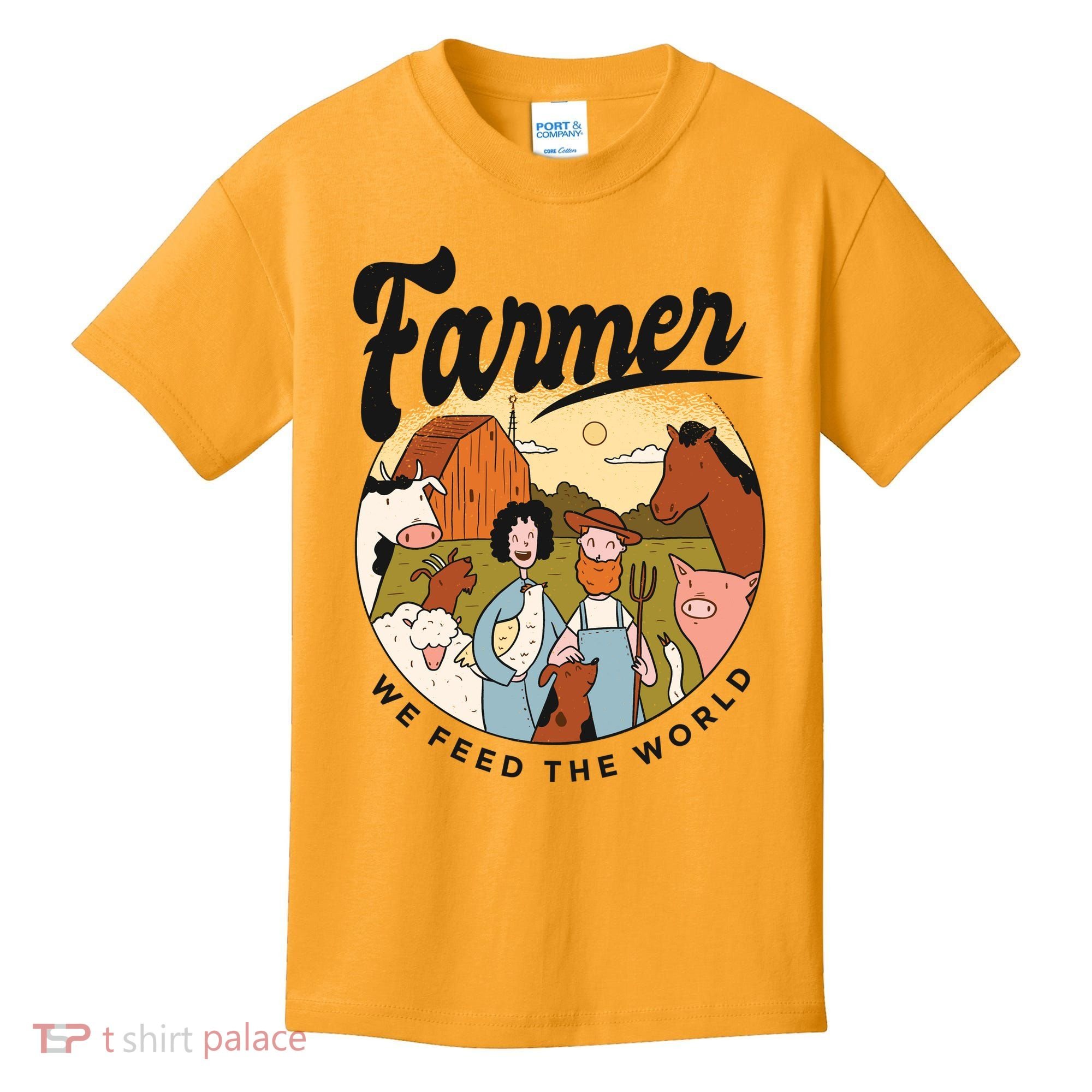 Farmer We Feed The World Kids T-Shirt