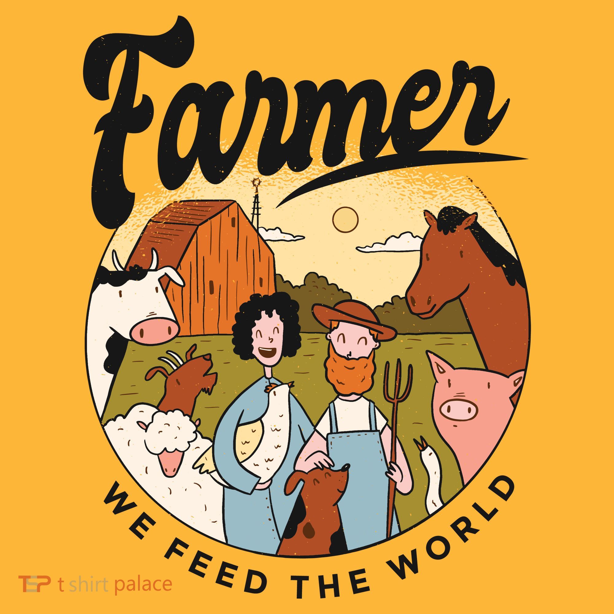 Farmer We Feed The World Kids T-Shirt