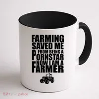 Farming Saved Me From being A Pornstar Coffee Mug thumb 1