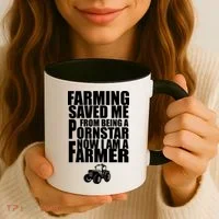 Farming Saved Me From being A Pornstar Coffee Mug thumb 3