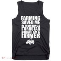Farming Saved Me From being A Pornstar Tank Top thumb 0