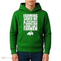 Farming Saved Me From being A Pornstar Kids Hoodie thumb 4