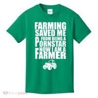 Farming Saved Me From being A Pornstar Kids T-Shirt thumb 0