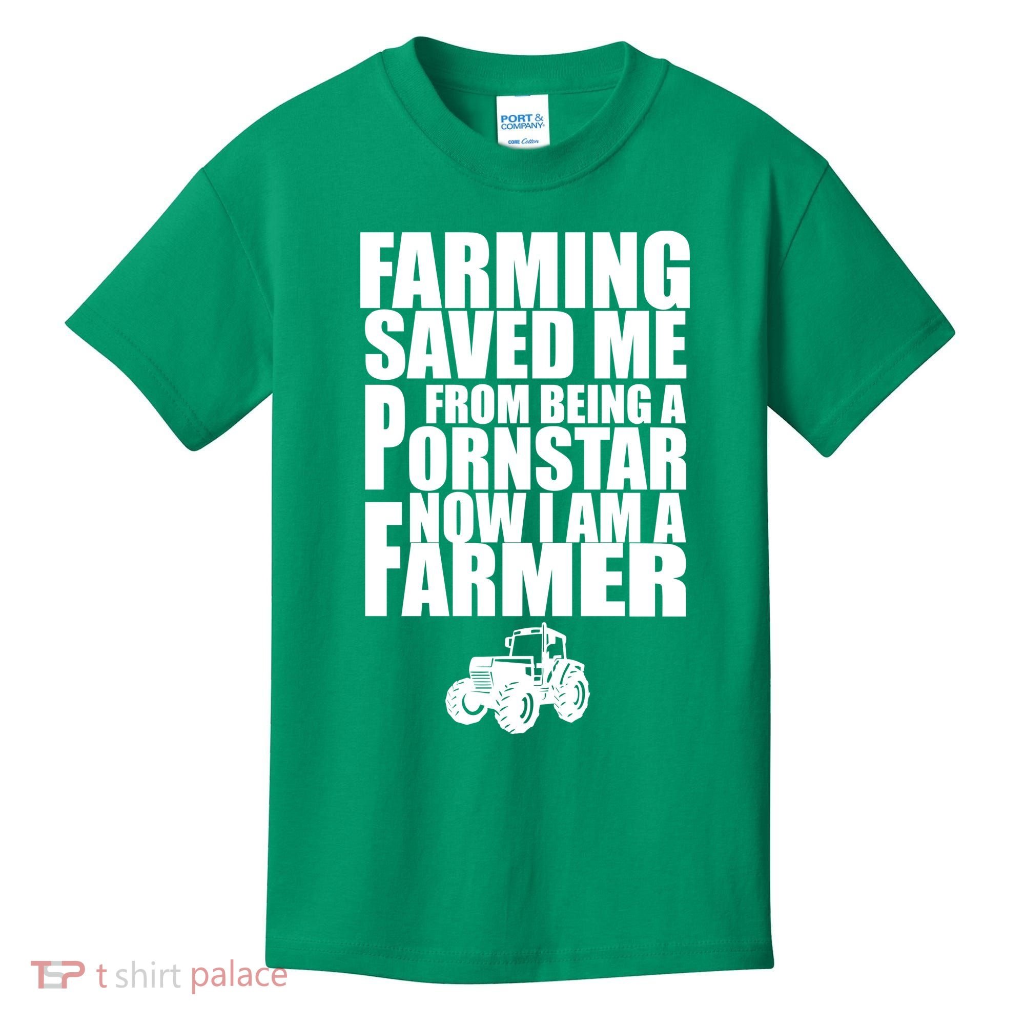 Farming Saved Me From being A Pornstar Kids T-Shirt