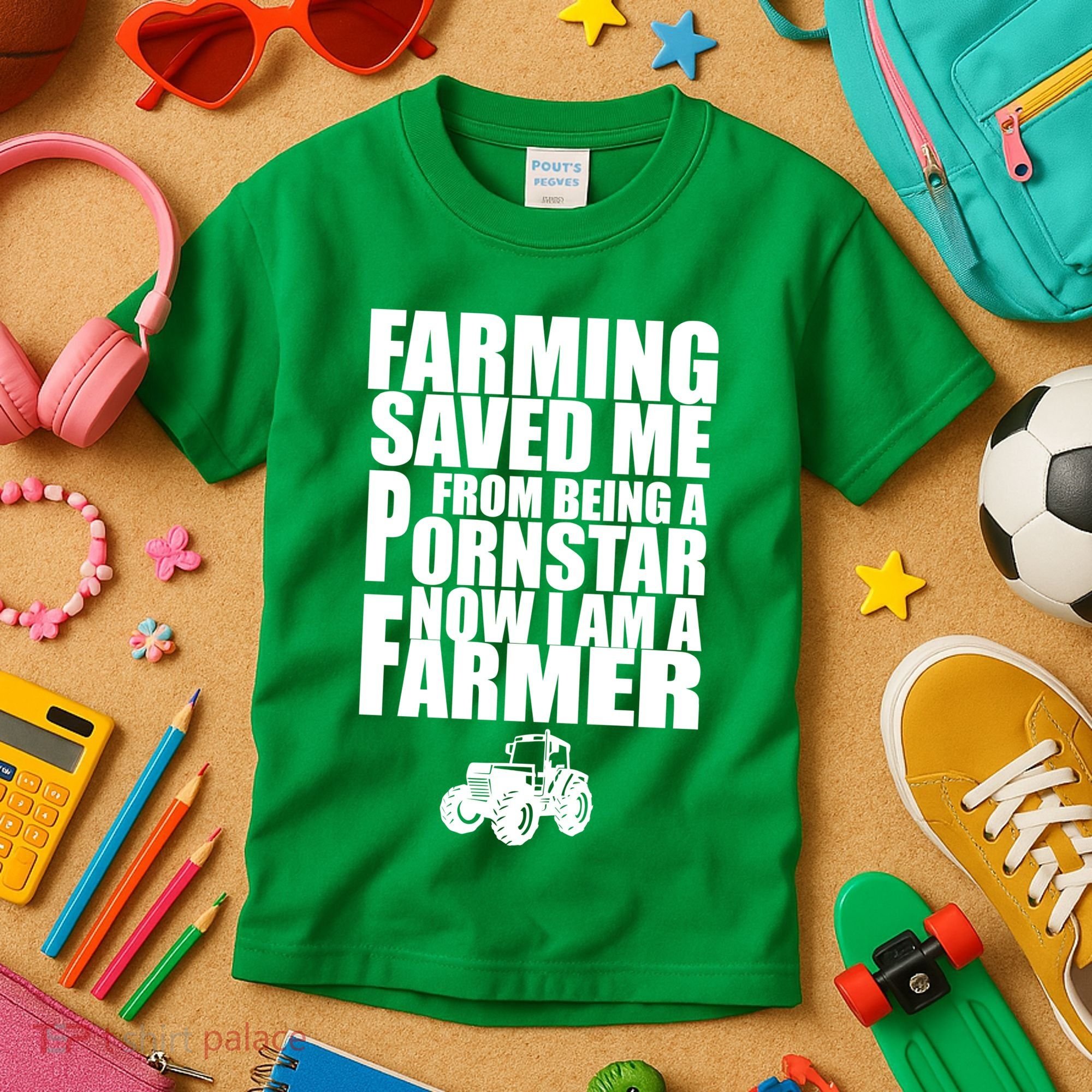 Farming Saved Me From being A Pornstar Kids T-Shirt