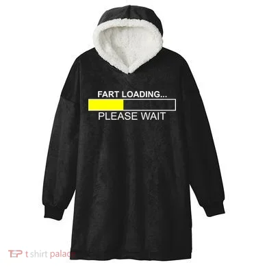 Fart Loading Hooded Wearable Blanket
