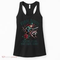 Feral Aunts Social Club The Cool Aunt Pregnancy Raccoon Gift Women's Tank Top thumb 0