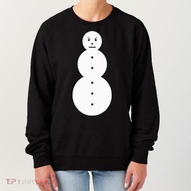 Funny Angry Snowman The Snowman Women's Sweatshirt
