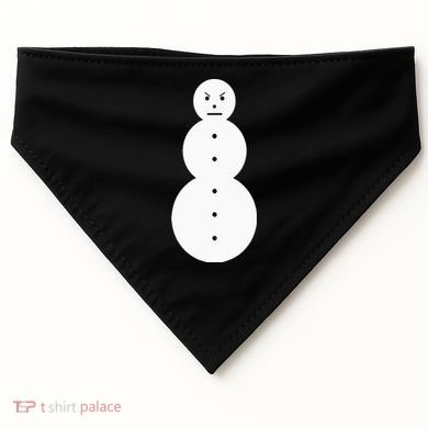 Funny Angry Snowman The Snowman USA-Made Doggie Bandana