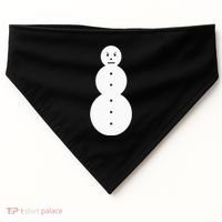 Funny Angry Snowman The Snowman USA-Made Doggie Bandana thumb 0