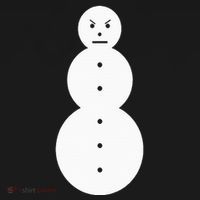 Funny Angry Snowman The Snowman USA-Made Doggie Bandana thumb 2