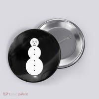 Funny Angry Snowman The Snowman Button thumb 0