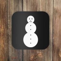 Funny Angry Snowman The Snowman Coaster thumb 0