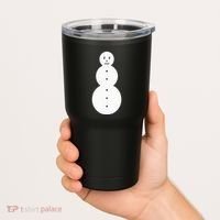 Funny Angry Snowman The Snowman Tumbler thumb 2