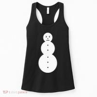 Funny Angry Snowman The Snowman Women's Tank Top thumb 0