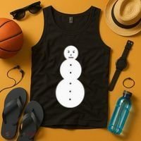 Funny Angry Snowman The Snowman Tank Top thumb 4