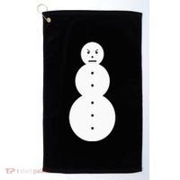 Funny Angry Snowman The Snowman Golf Towel thumb 0