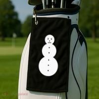Funny Angry Snowman The Snowman Golf Towel thumb 2