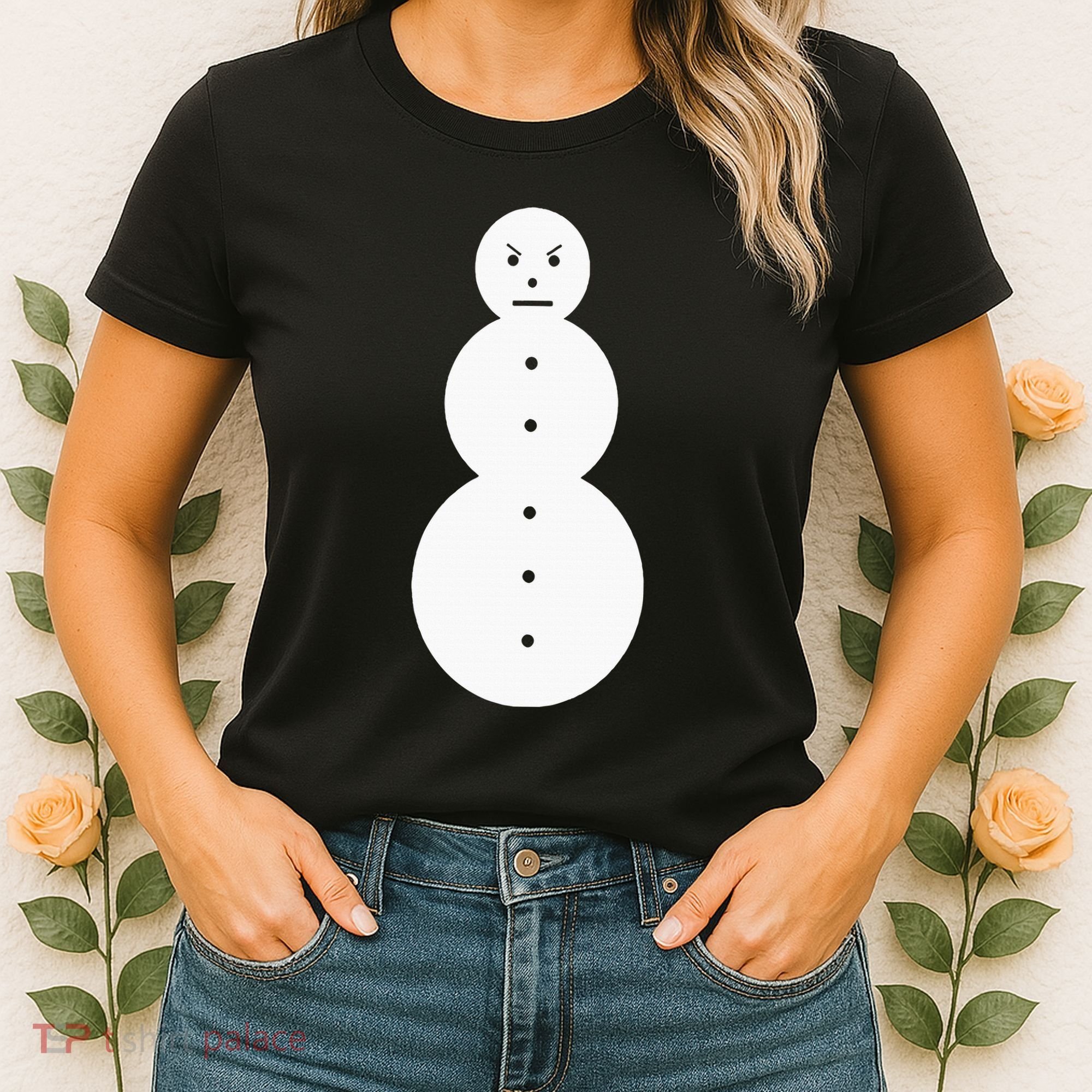 Funny Angry Snowman The Snowman Women's T-Shirt
