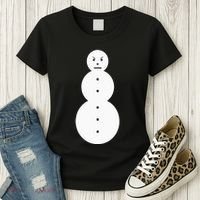 Funny Angry Snowman The Snowman Women's T-Shirt thumb 3