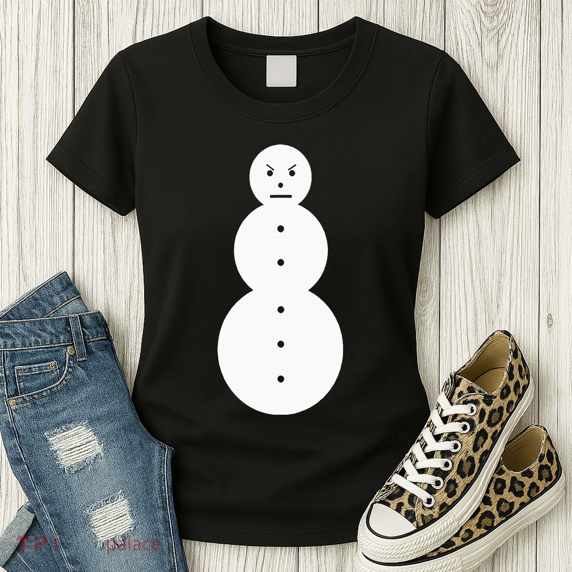 Funny Angry Snowman The Snowman Women's T-Shirt