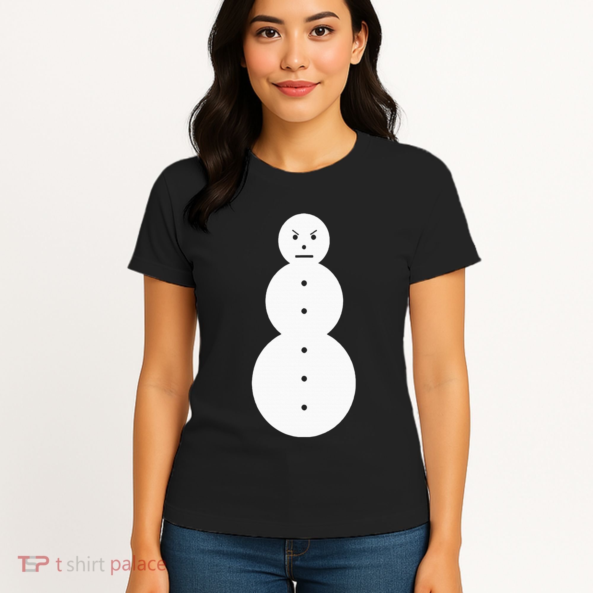 Funny Angry Snowman The Snowman Women's T-Shirt