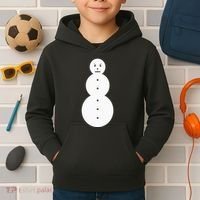 Funny Angry Snowman The Snowman Kids Hoodie thumb 2