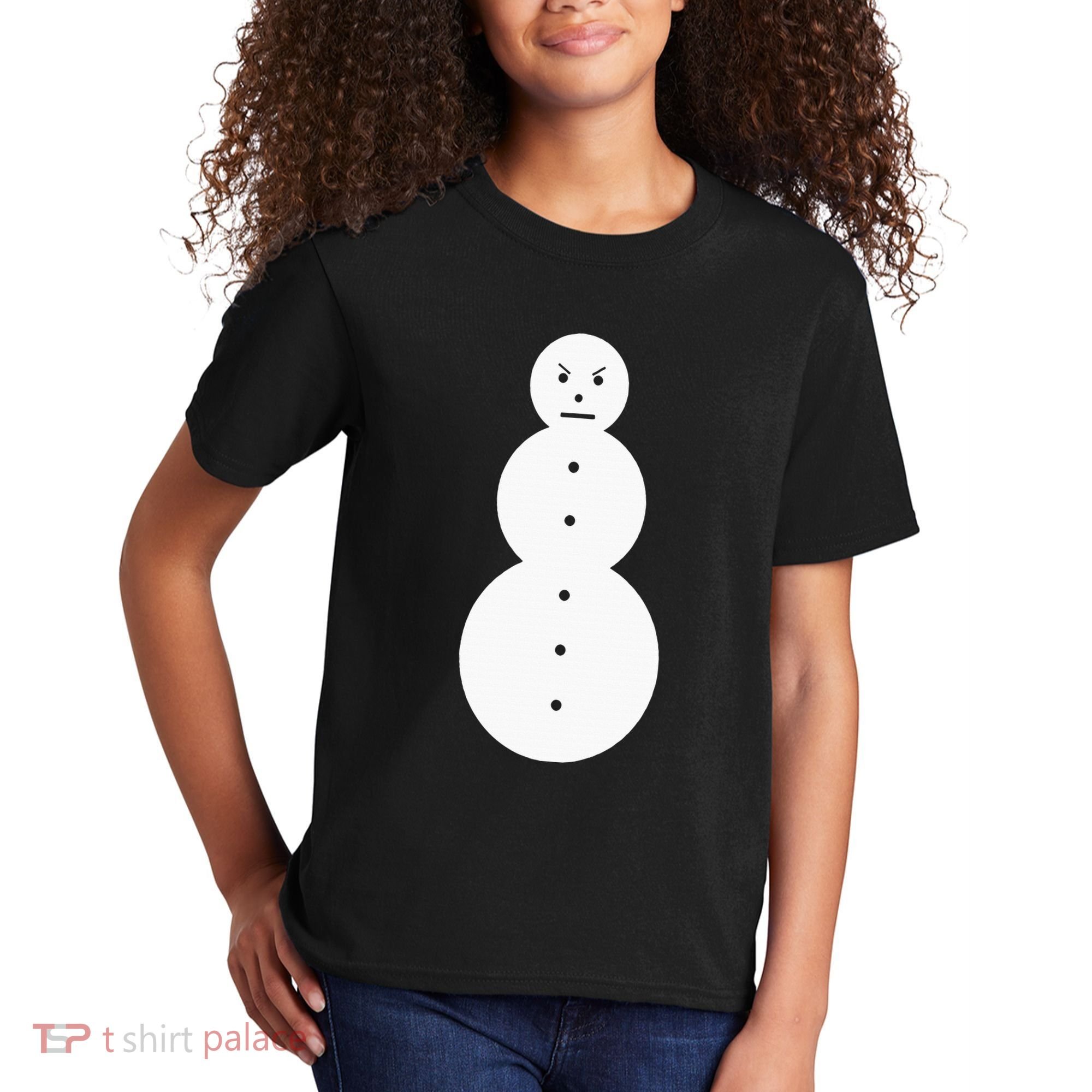 Funny Angry Snowman The Snowman Kids T-Shirt