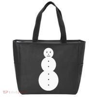 Funny Angry Snowman The Snowman Tote Bag thumb 0