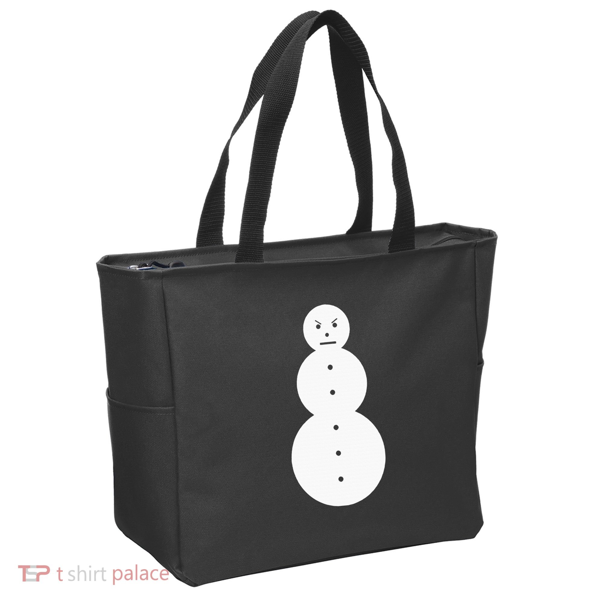 Funny Angry Snowman The Snowman Tote Bag