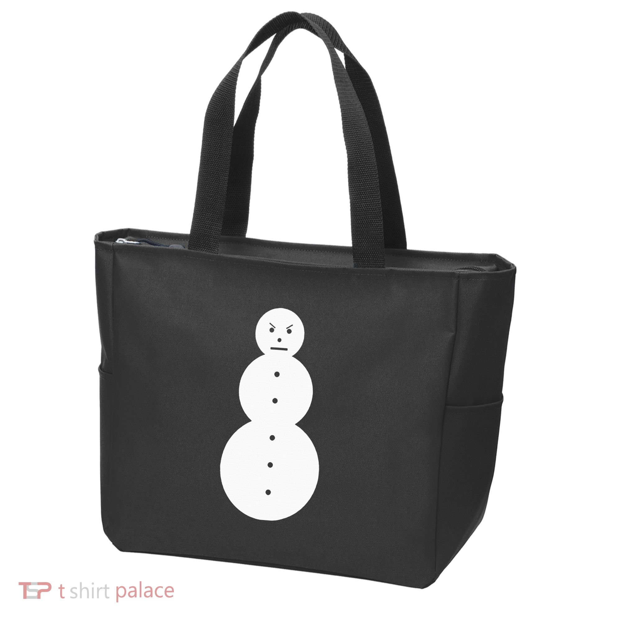 Funny Angry Snowman The Snowman Tote Bag