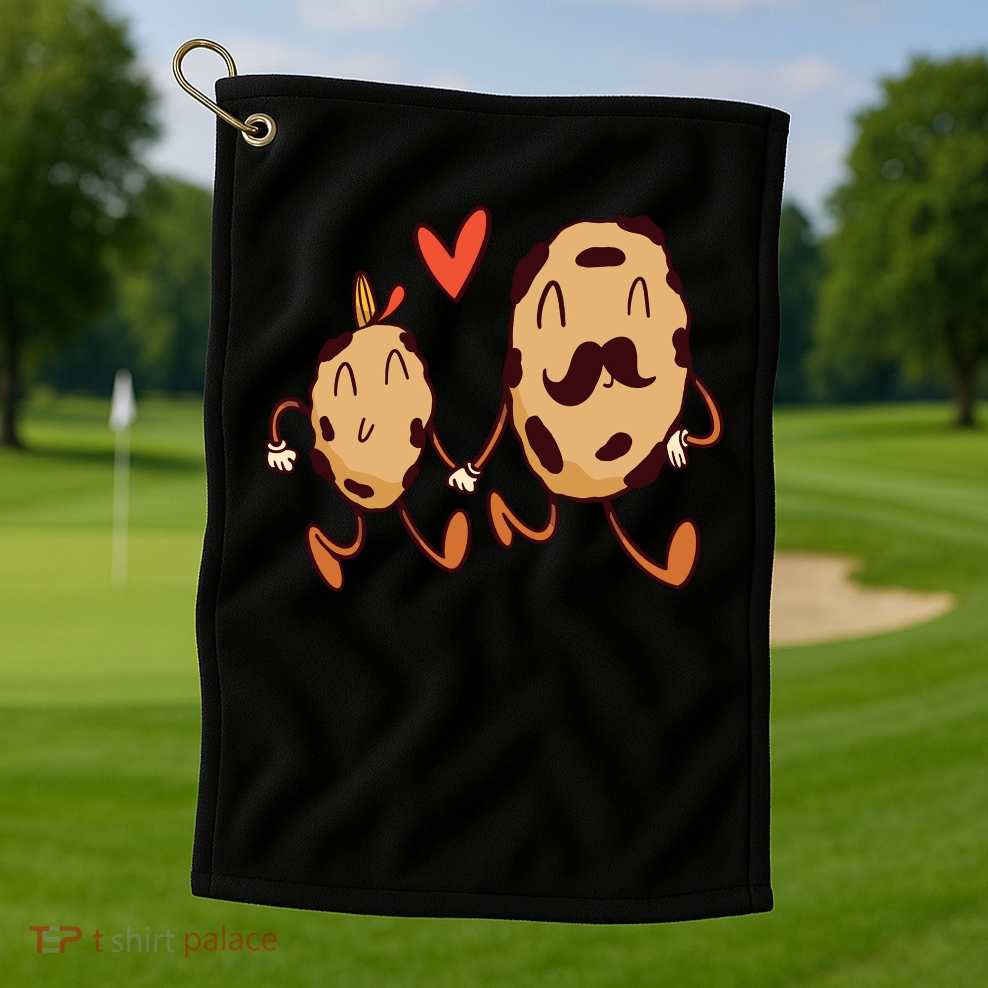 Father And Son Cookies Golf Towel
