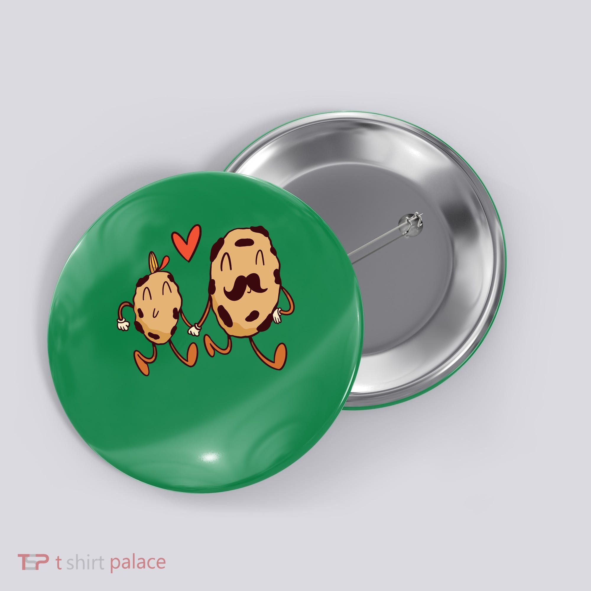 Father And Son Cookies Button