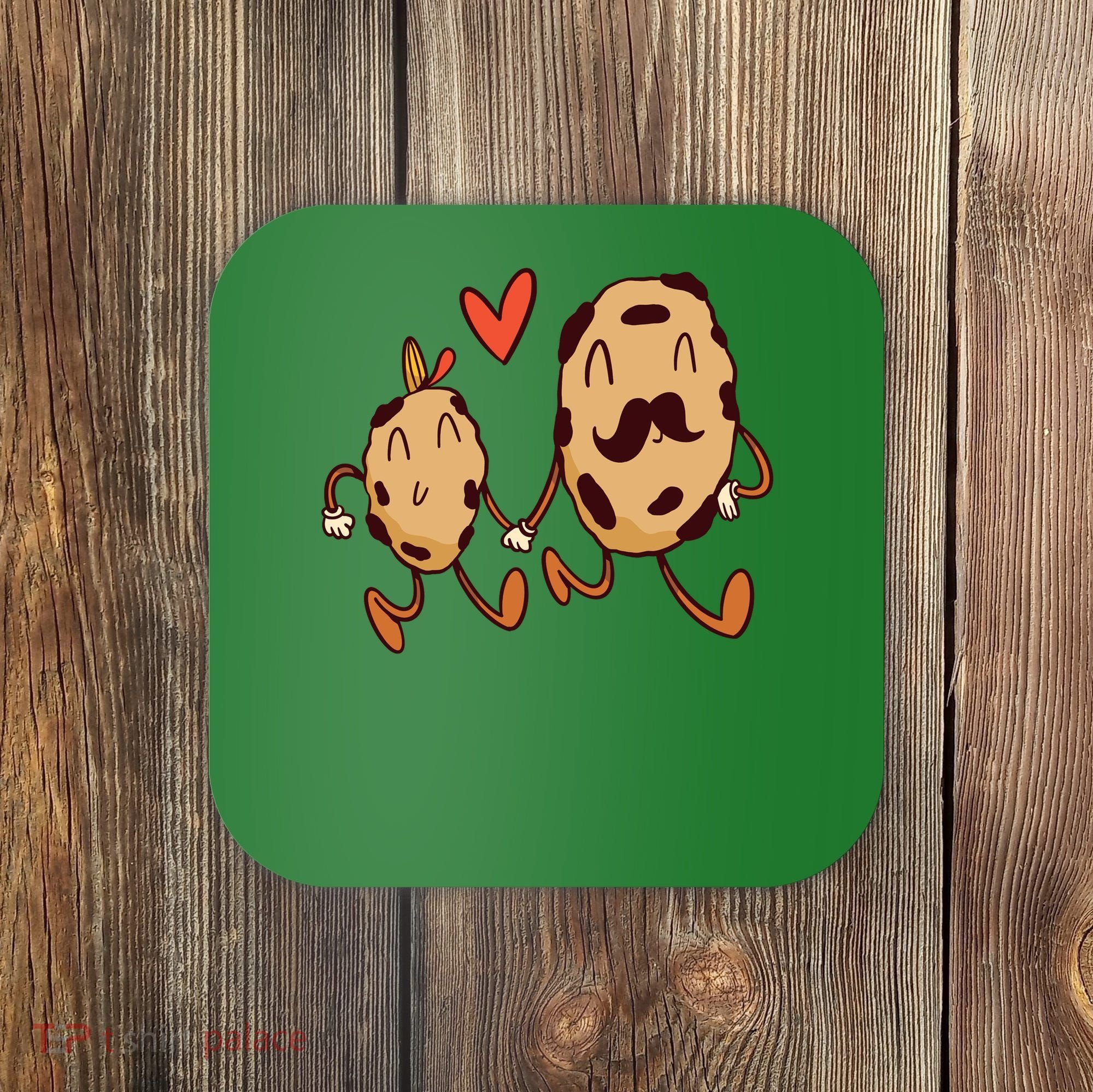 Father And Son Cookies Coaster