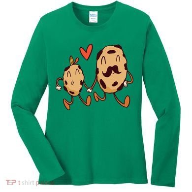 Father And Son Cookies Women's Long Sleeve Shirt
