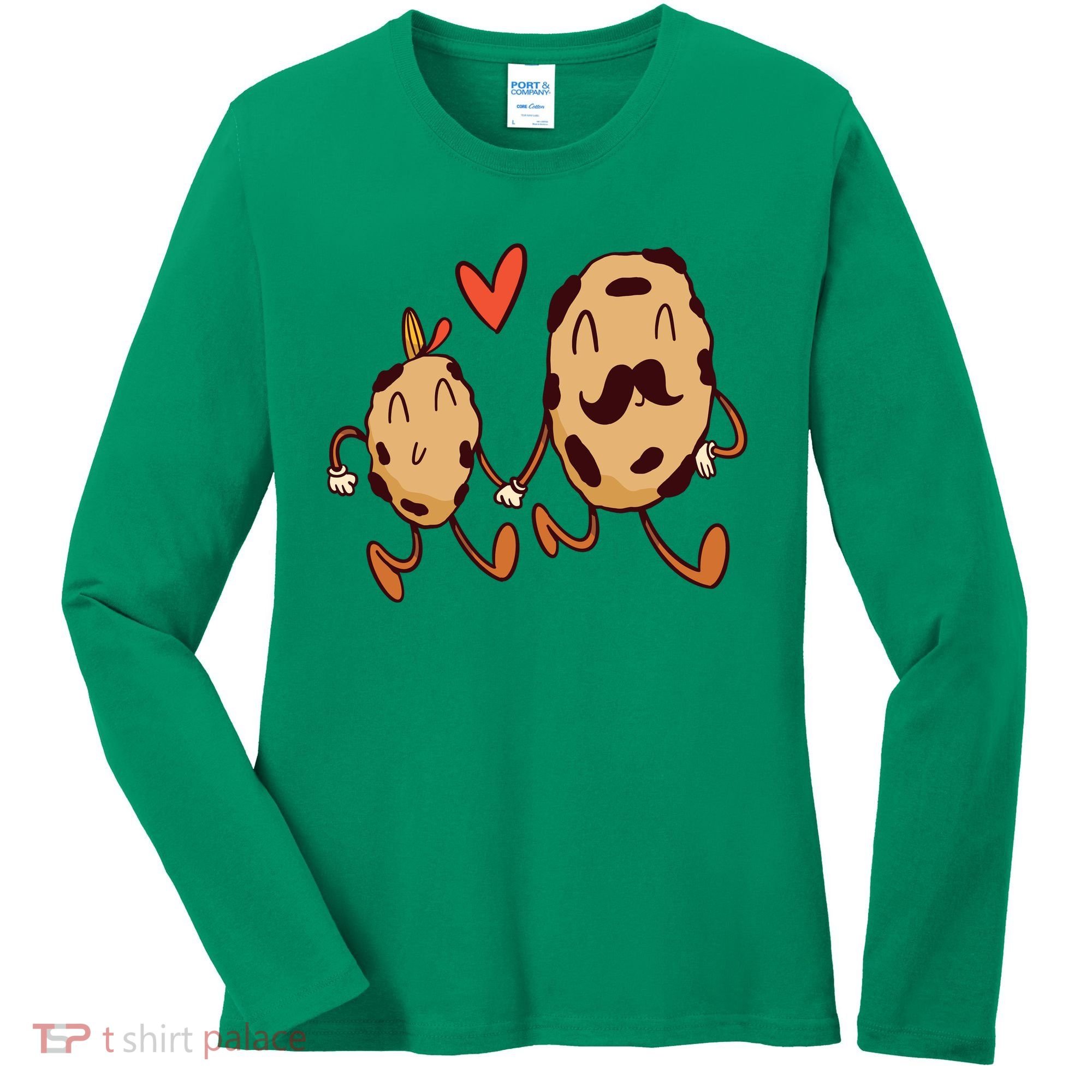 Father And Son Cookies Women's Long Sleeve Shirt