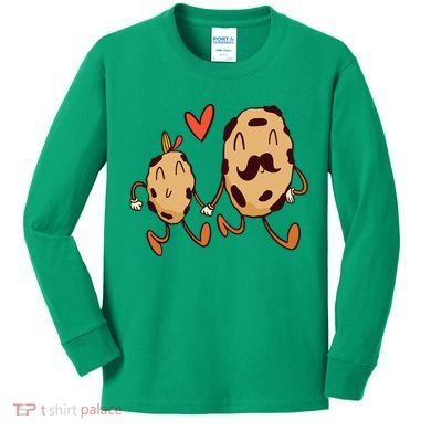 Father And Son Cookies Kids Long Sleeve Shirt