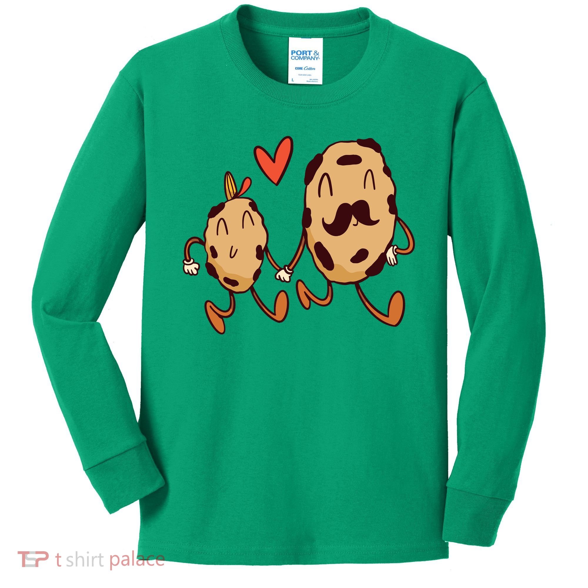 Father And Son Cookies Kids Long Sleeve Shirt