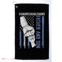 Father And Son Unbreakable Bond Father Day Gifts Golf Towel thumb 0