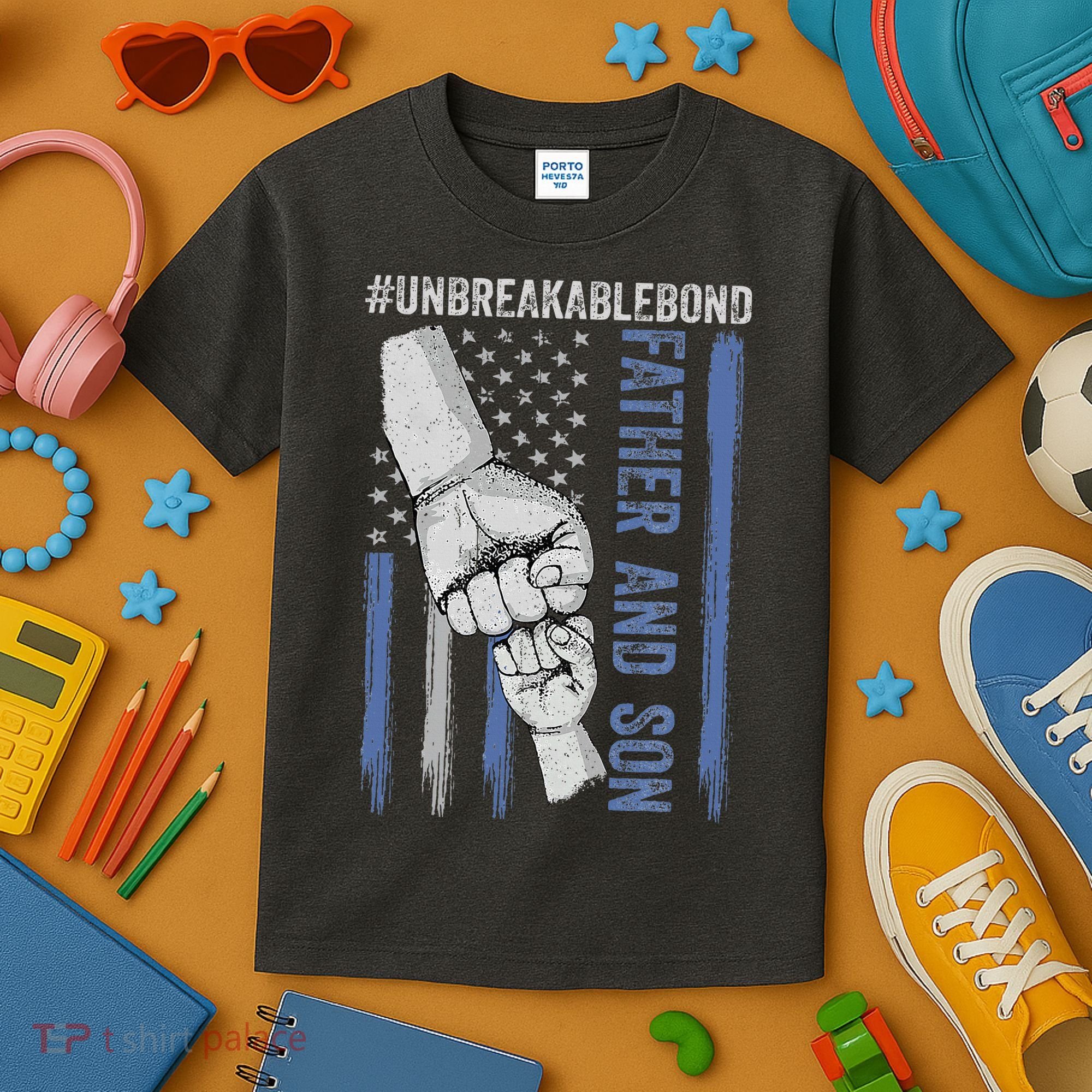 Father And Son Unbreakable Bond Father Day Gifts Kids T-Shirt