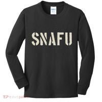 Fubar And Snafu Military And Veteran Humor Kids Long Sleeve Shirt thumb 0