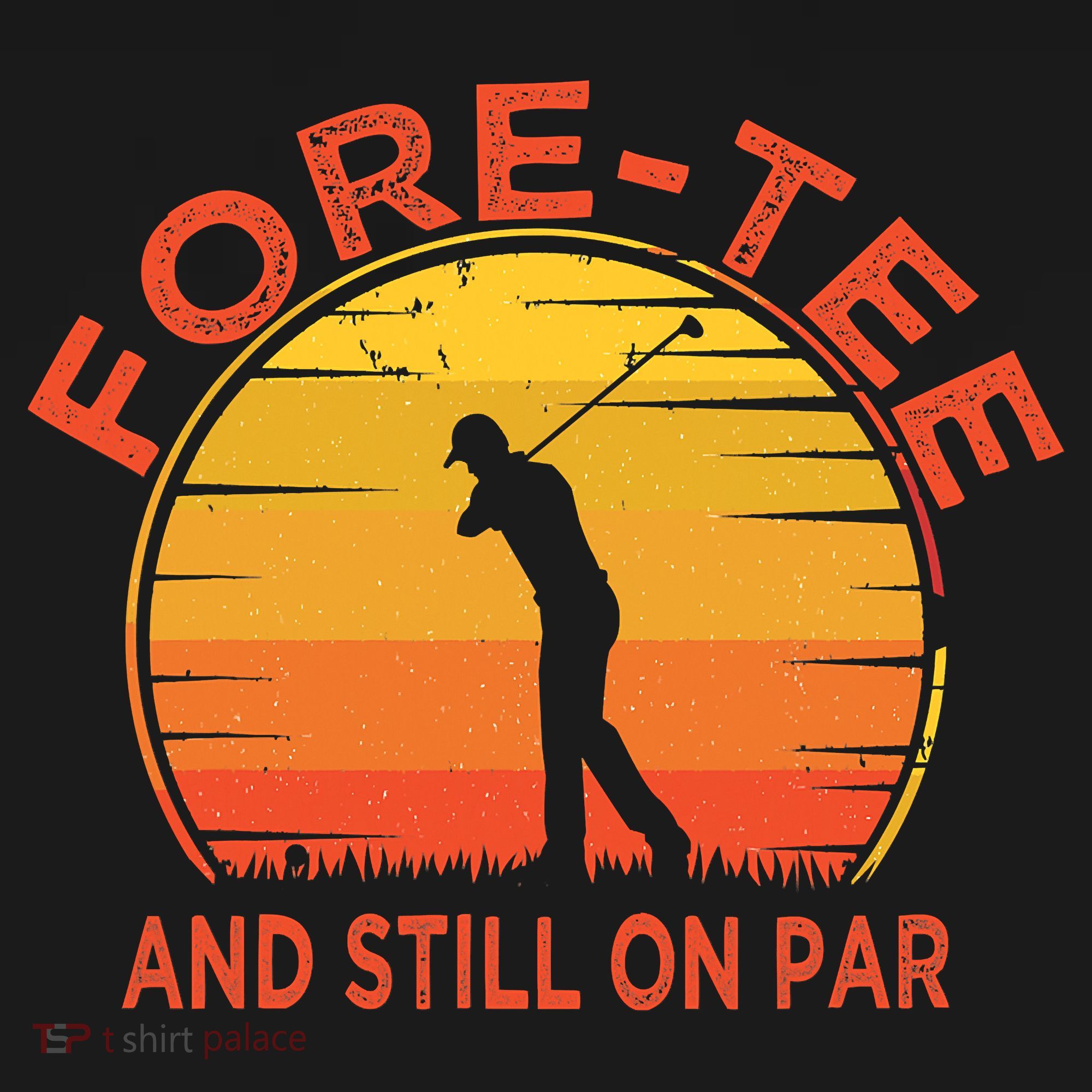 ForeTee And Still On Par Funny 40th Birthday Golfer USA-Made Doggie Bandana