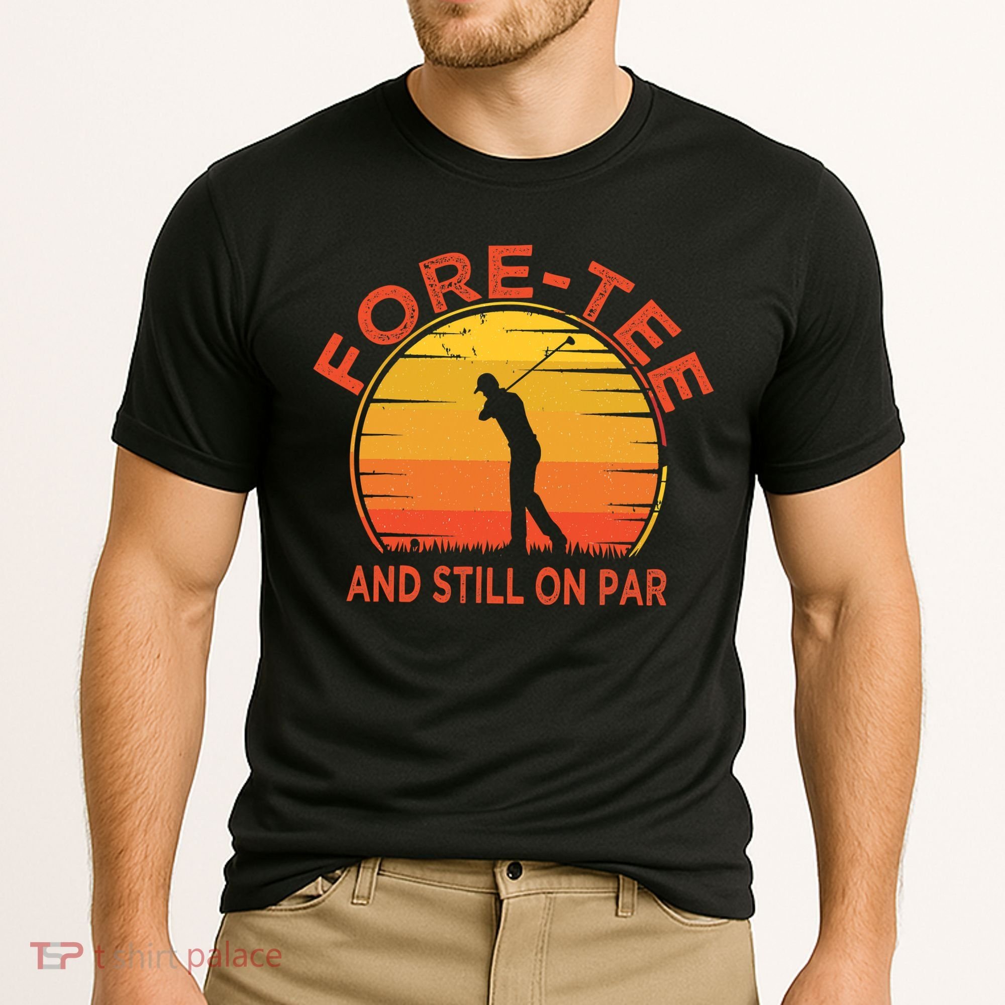 ForeTee And Still On Par Funny 40th Birthday Golfer Cooling Performance Crew T-Shirt