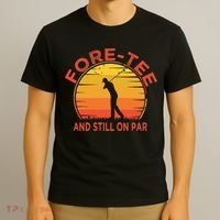 ForeTee And Still On Par Funny 40th Birthday Golfer T-Shirt thumb 3