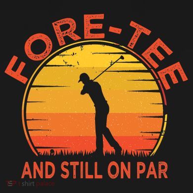 ForeTee And Still On Par Funny 40th Birthday Golfer Tall Hoodie