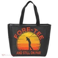 ForeTee And Still On Par Funny 40th Birthday Golfer Tote Bag thumb 0