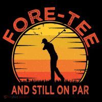 ForeTee And Still On Par Funny 40th Birthday Golfer Tote Bag thumb 4