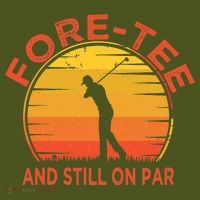 ForeTee And Still On Par Funny 40th Birthday Golfer The Baniff Cuffed Pom Beanie thumb 2
