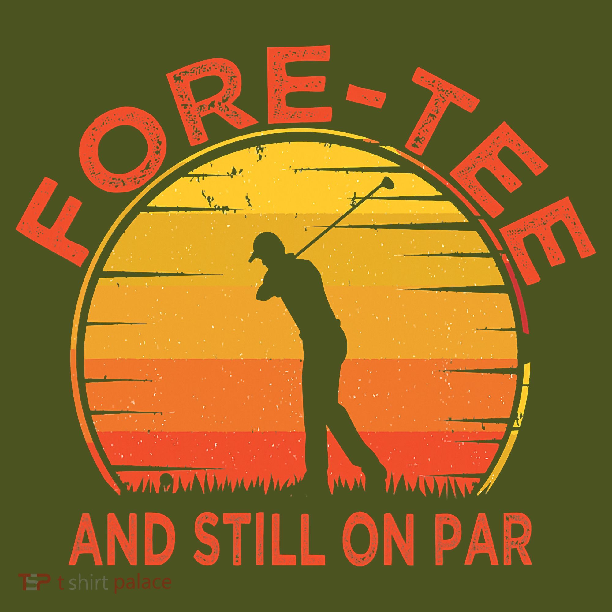 ForeTee And Still On Par Funny 40th Birthday Golfer The Baniff Cuffed Pom Beanie