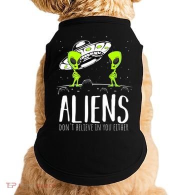 Funny Aliens Space Planets Stars Science Fans Lover Doggie Tank